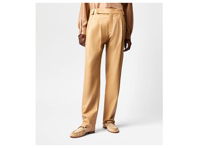 Tod's Lederhose beige Größe 38 - Ansicht 9