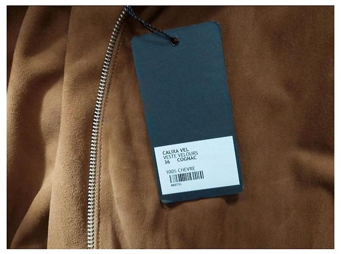 Giorgio & Mario Wildlederjacke Cognac Dunkelbraun - Ansicht 2