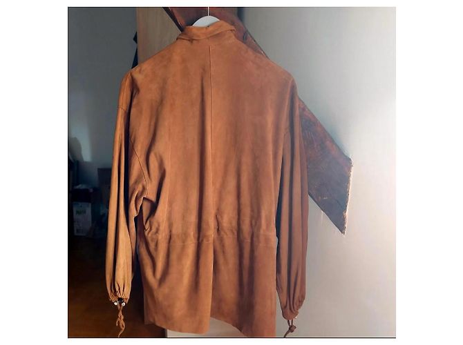 Giorgio & Mario Wildlederjacke Cognac Dunkelbraun - Ansicht 3