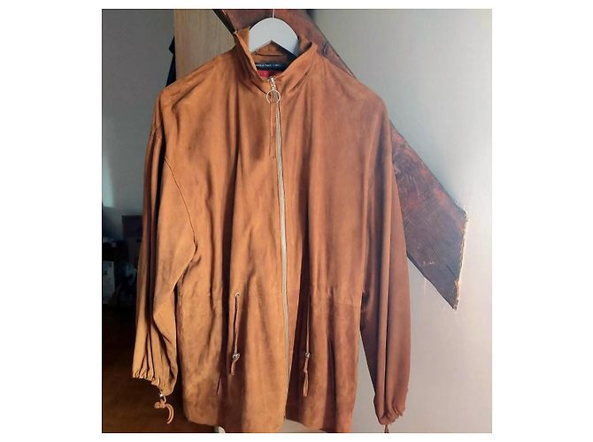 Giorgio & Mario Wildlederjacke Cognac Dunkelbraun - Ansicht 4