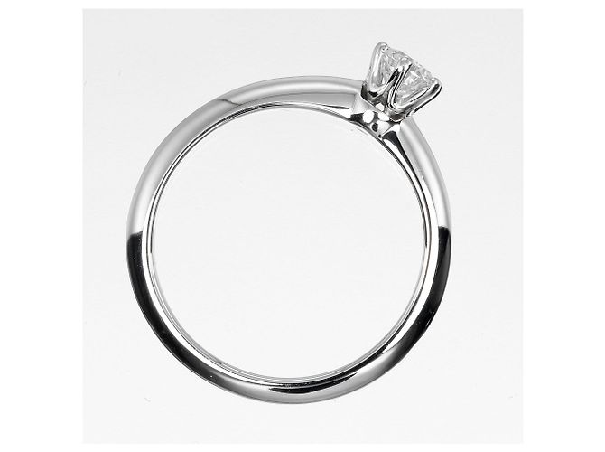 Anello in platino con diamante Tiffany & Co. - vista 10