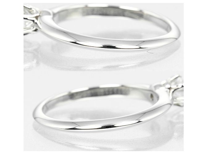 Anello in platino con diamante Tiffany & Co. - vista 8