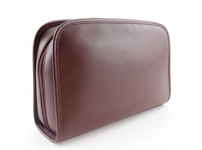 Borsa a tracolla Cartier Must Line Rosso Bordò - vista 3