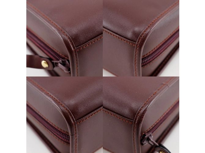 Borsa a tracolla Cartier Must Line Rosso Bordò - vista 4