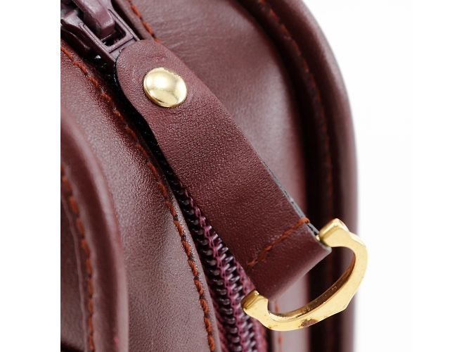 Borsa a tracolla Cartier Must Line Rosso Bordò - vista 8