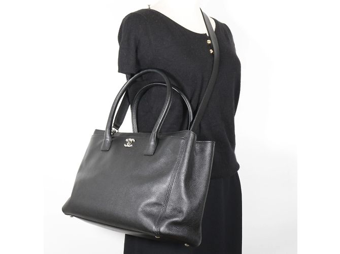 Chanel Caviar-Leder Executive Tote Bag Schwarz - Ansicht 10