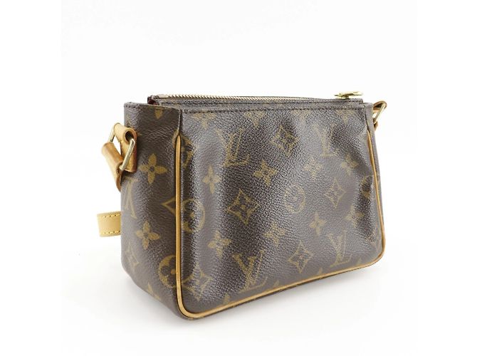 Borsa a Spalla Louis Vuitton Viva Cite PM Marrone Monogramma - vista 3