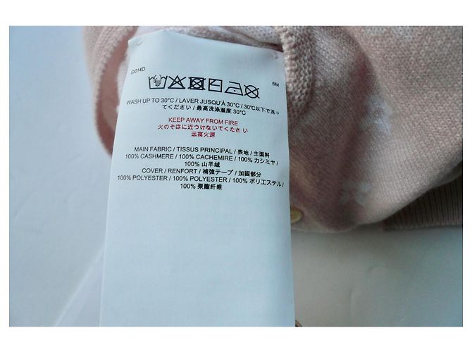 LOUIS VUITTON Neue rosa Kaschmir-Einteiler 6 Monate Pink - Ansicht 7