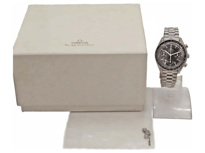 Omega Speedmaster Edelstahl-Uhr Schwarz - Ansicht 5