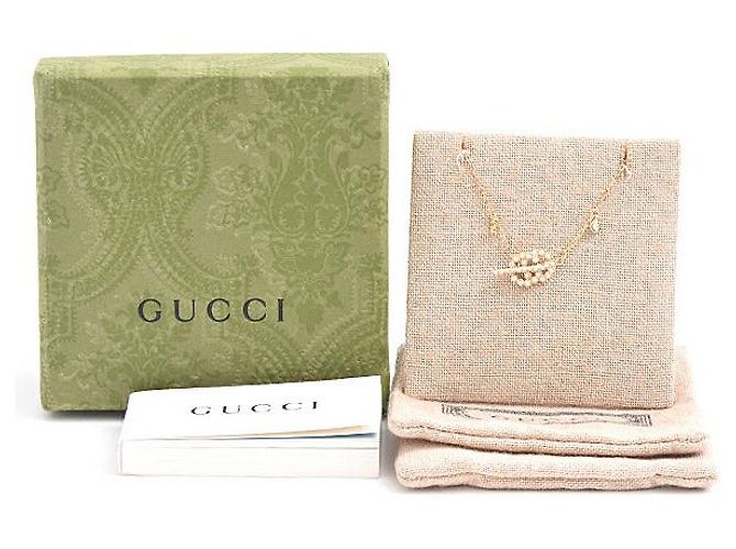 Gucci 750YG Double G Diamond Bracelet Golden - view 10
