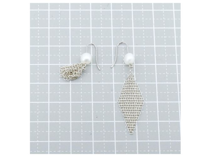 Tiffany & Co Pendientes de plata con perlas de agua dulce Tiffany - vista 4