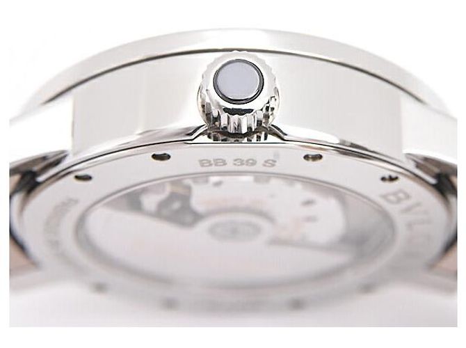 Bulgari Relógio automático Bvlgari Bvlgari com mostrador prateado BB39C6SLD usado Prata - vista 6