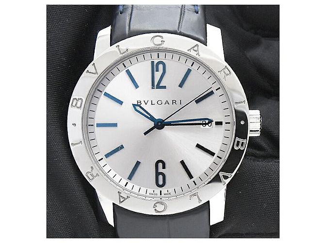 Bulgari Relógio automático Bvlgari Bvlgari com mostrador prateado BB39C6SLD usado Prata - vista 9