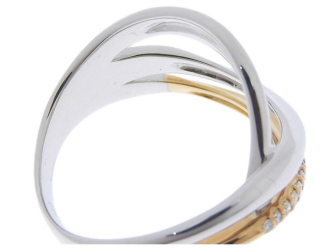 & Other Stories Anello in diamante K18WG K18PG 0,11 ct - vista 2