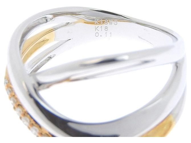 & Other Stories Anello in diamante K18WG K18PG 0,11 ct - vista 3