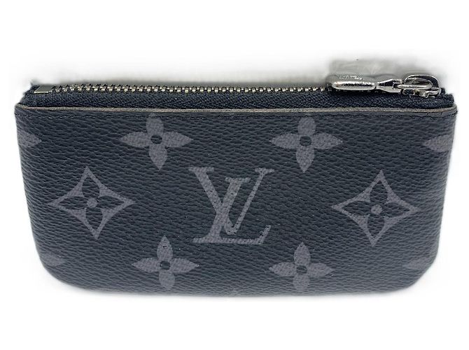 Louis Vuitton Monogram Eclipse Coin Case Keyring - view 2