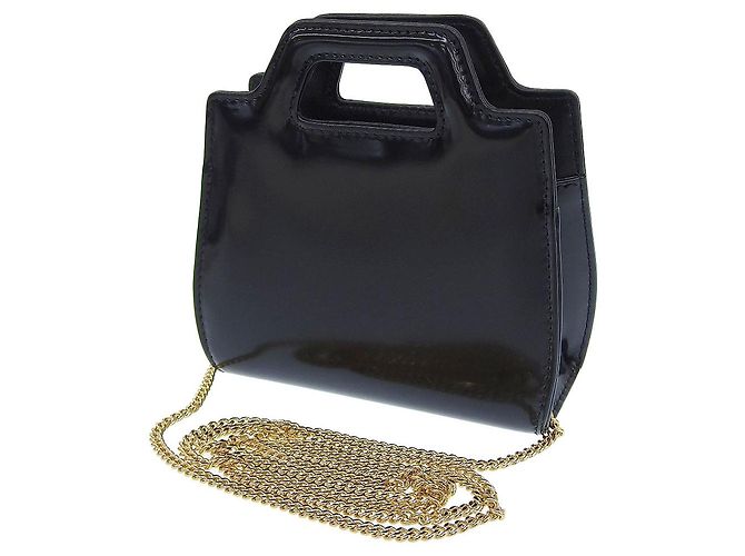 Borsa Micro Mini Gancini Wanda di Salvatore Ferragamo Nero - vista 2