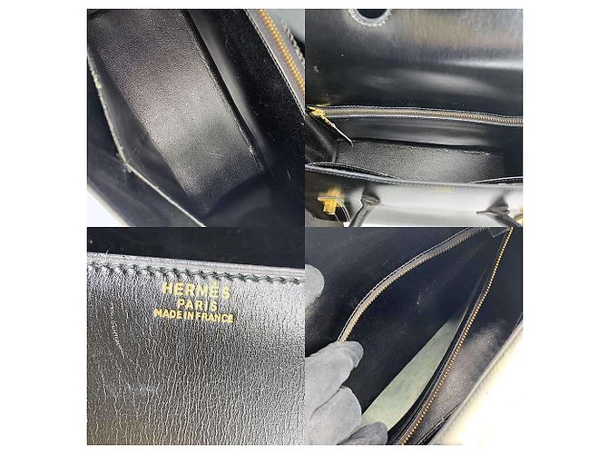 Hermès Borsa in pelle box calf nera Hermes Drag 30 Nero - vista 7