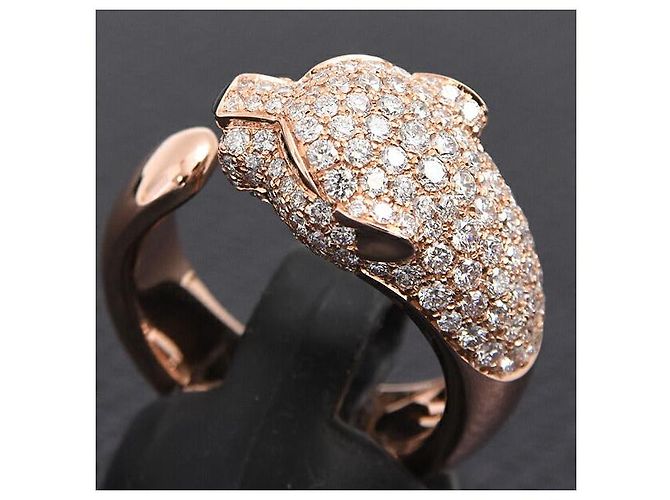 Cartier 750PG Panthère Masai Ring Größe 55 Golden - Ansicht 9