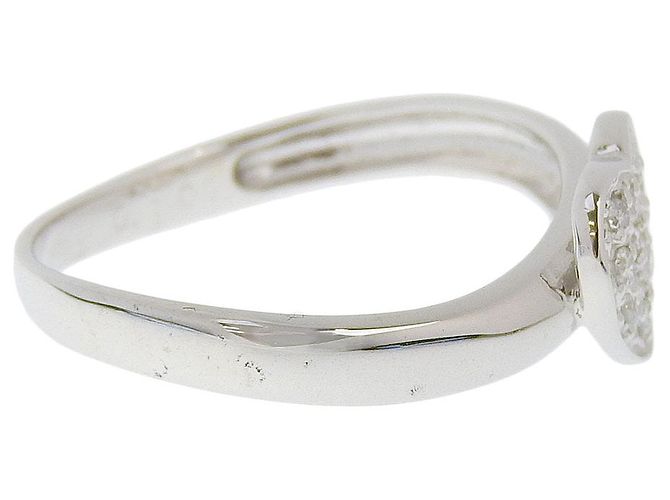 & Other Stories K18WG Diamantring 0,10 ct Ohne Marke - Ansicht 3