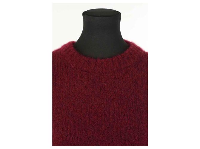 Roseanna Bordeauxfarbener Wollpullover - vista 2
