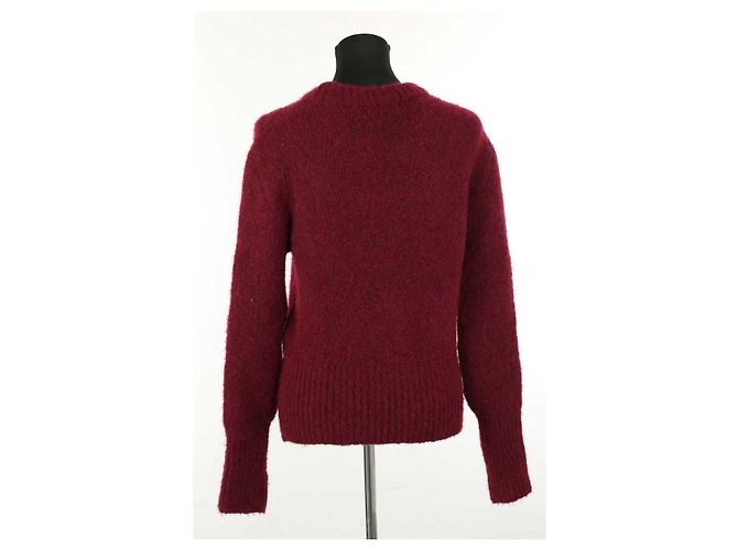 Roseanna Bordeauxfarbener Wollpullover - vista 5