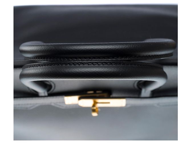 Hermès Sac HERMES Birkin 35 en Cuir Noir - 102541 - vue 10