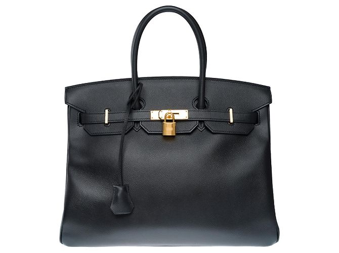 Hermès Sac HERMES Birkin 35 en Cuir Noir - 102541 - vue 3