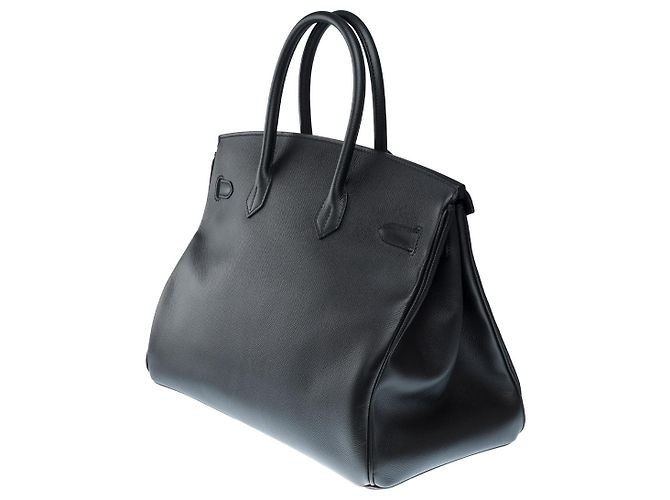 Hermès Sac HERMES Birkin 35 en Cuir Noir - 102541 - vue 6