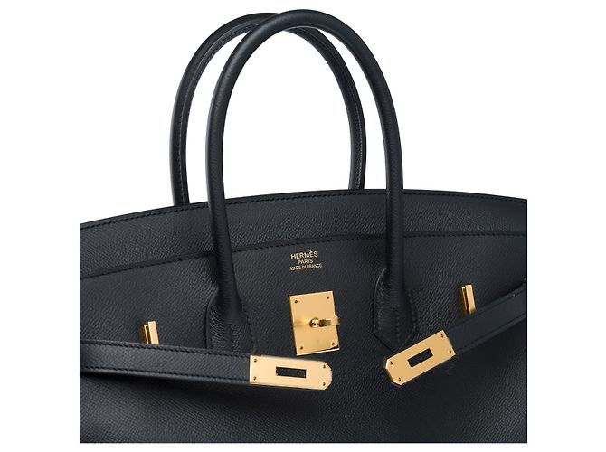 Hermès Sac HERMES Birkin 35 en Cuir Noir - 102541 - vue 7