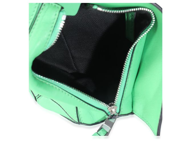 Bolsa de cinto Mini Puzzle em couro de bezerro verde selva Loewe - vista 5