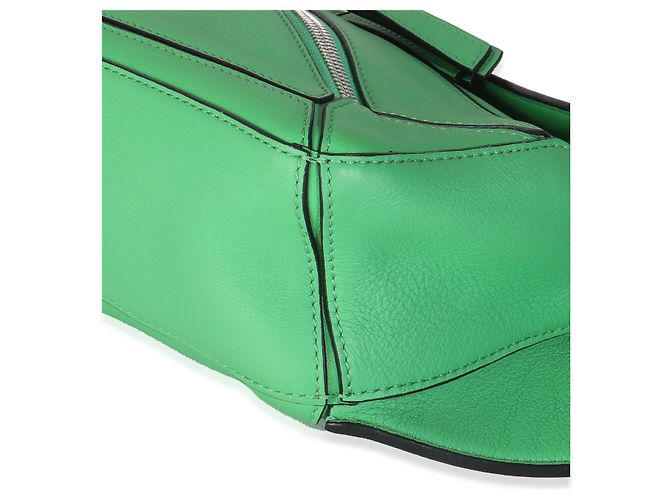 Bolsa de cinto Mini Puzzle em couro de bezerro verde selva Loewe - vista 6