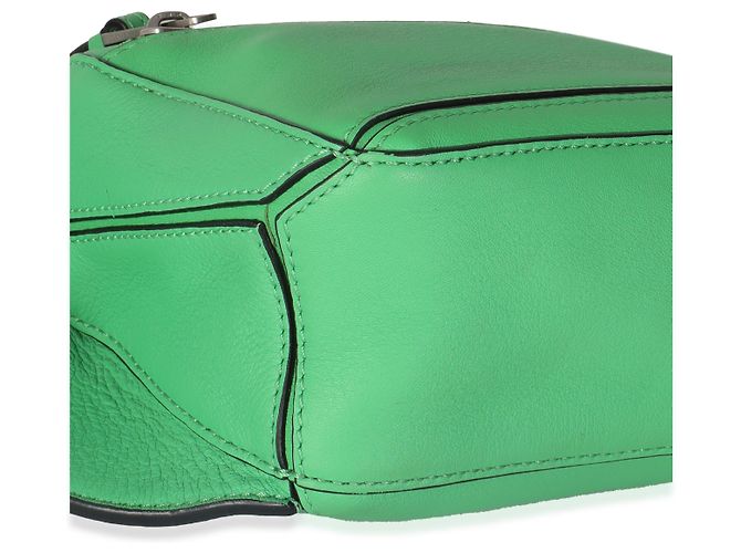 Bolsa de cinto Mini Puzzle em couro de bezerro verde selva Loewe - vista 7