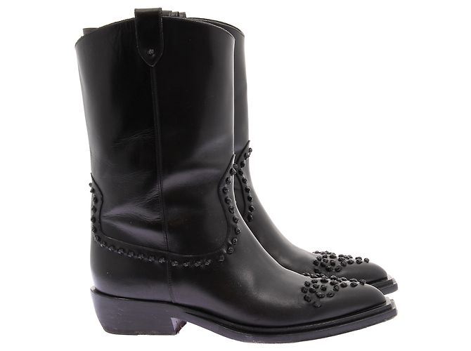 Autre Marque Botines FRATELLI ROSSETTI T.EU 37 Cuero Negro - vista 2