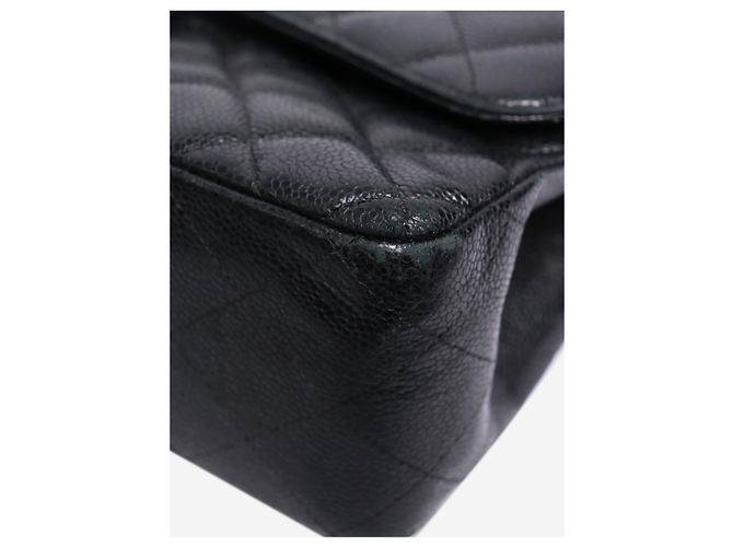 Chanel Borsa Classic Double Flap Medium in Pelle Nera 2012 Nero - vista 10