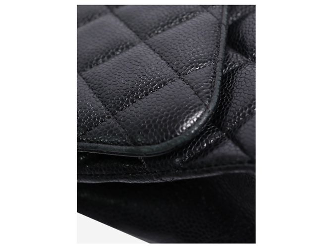 Chanel Borsa Classic Double Flap Medium in Pelle Nera 2012 Nero - vista 13