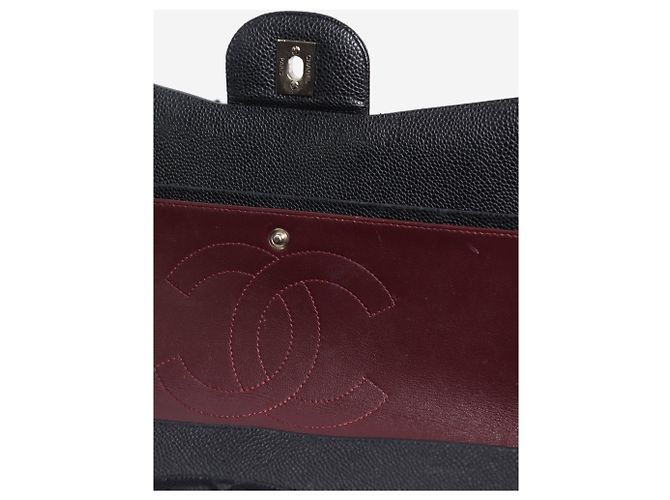 Chanel Borsa Classic Double Flap Medium in Pelle Nera 2012 Nero - vista 15