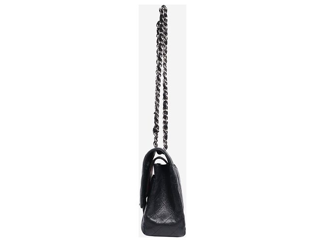 Chanel Borsa Classic Double Flap Medium in Pelle Nera 2012 Nero - vista 3