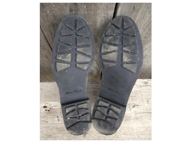 Stivaletti Robert Clergerie Grigio Pelle e Tweed - vista 5