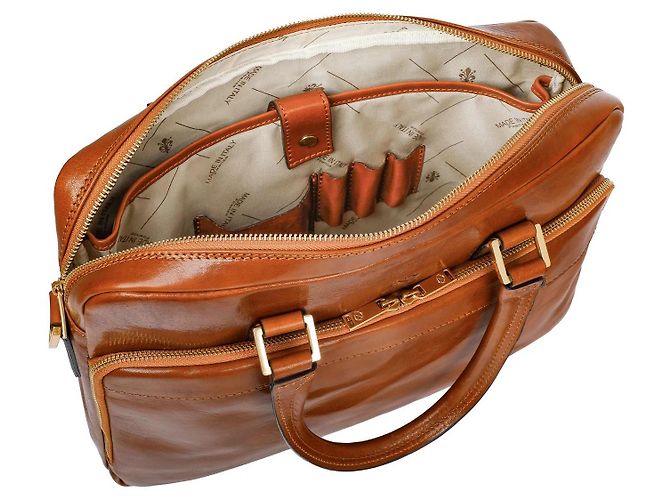Autre Marque Valigetta in pelle Time Resistance Beige - vista 5