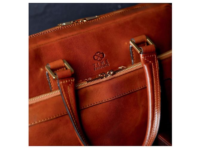 Autre Marque Valigetta in pelle Time Resistance Beige - vista 6