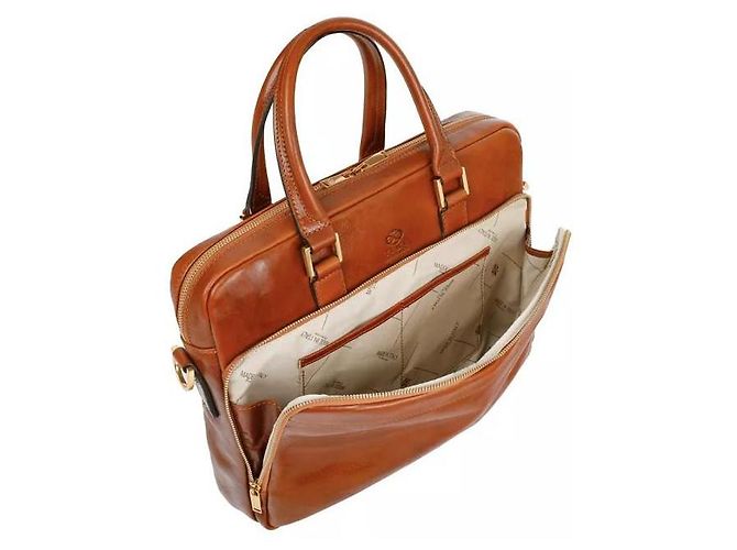 Autre Marque Valigetta in pelle Time Resistance Beige - vista 8