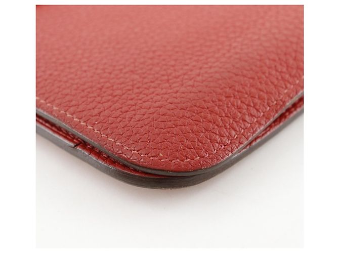 Hermès Hermes Dogon GM Langbörse Rot - Ansicht 5
