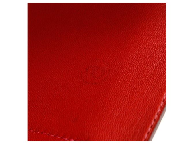 Hermès Hermes Dogon GM Langbörse Rot - Ansicht 9