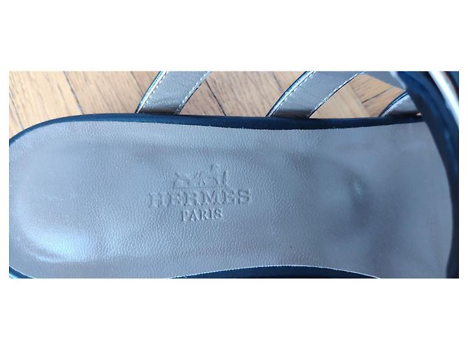 HERMÈS TRANSAT-SANDALEN. Schwarz - Ansicht 2