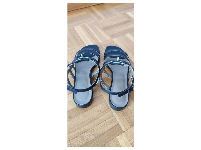 HERMÈS TRANSAT-SANDALEN. Schwarz - Ansicht 4