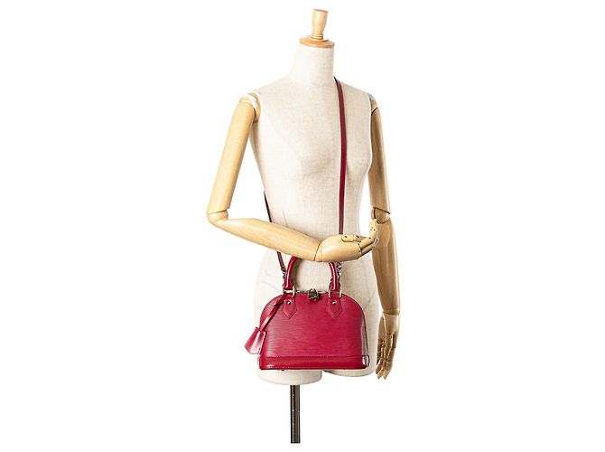 Louis Vuitton Alma BB in Epi rosa - vista 12
