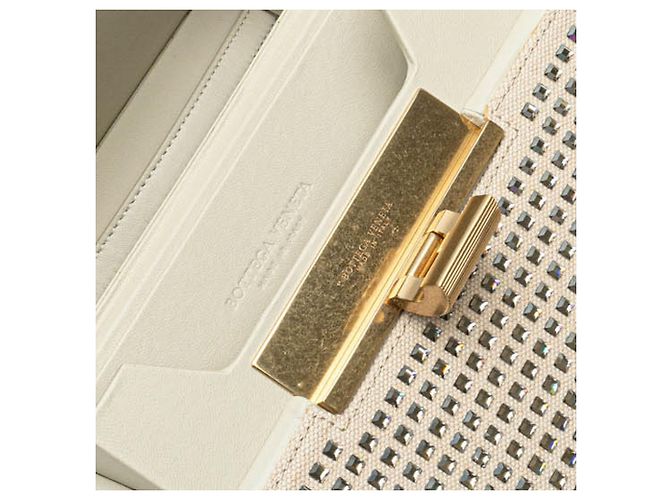 Bottega Veneta Borsa a tracolla in tela Daisey con cristalli marroni - vista 6