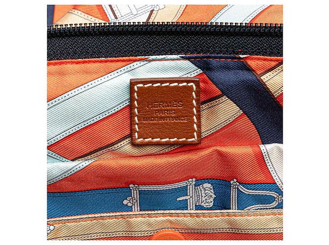 Duffle Borsa da viaggio Hermès Arancione Cavalcadour Airsilk 44 - vista 5