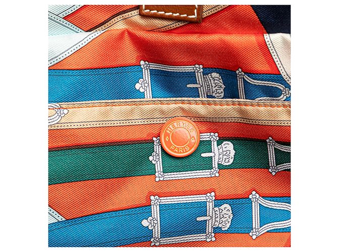 Duffle Borsa da viaggio Hermès Arancione Cavalcadour Airsilk 44 - vista 6